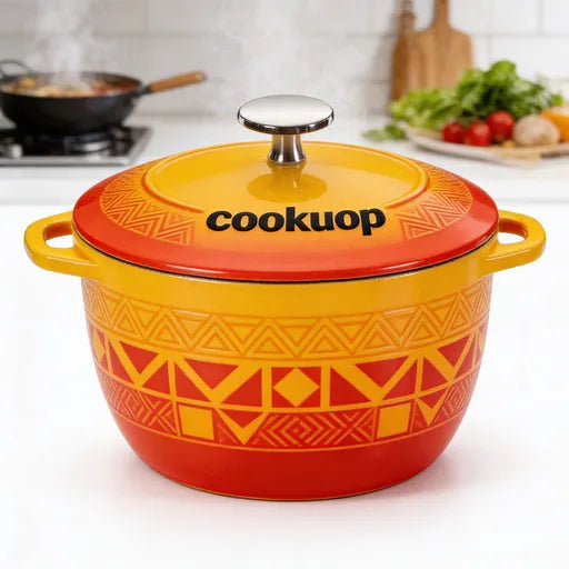cookuop® Enchanted Culinary Cauldron – Family-Sized Non-Stick Multipurpose Cooking Pot | Cast Perfect Meals on All Stovetops